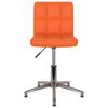 vidaXL Esszimmerstuhl Drehbar Orange Kunstleder
