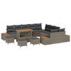 vidaXL Gartensofa-set 14 stk. 13-Sitzanzahl Grau