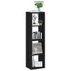 vidaXL W&uuml;rfelregal Schwarz 37x29,5x134,5 cm MDF