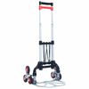 vidaXL Treppen-Transportwagen Klappbar 70 kg Aluminium Silbern