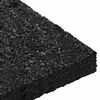 vidaXL Gummipad Schwarz Gummi