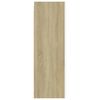 vidaXL TV-Schrank Wei&szlig; Sonoma-Eiche 30,5x30x90 cm Holzwerkstoff