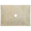vidaXL Waschbecken 50x35x12 cm Marmor Cremefarben