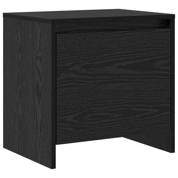 vidaXL Nachttisch Schwarz Eichen-Optik 45 x 34 x 44,5 cm Holzwerkstoff