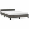 vidaXL Bettgestell ohne Matratze Dunkelgrau 120x200 cm Samt