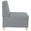 vidaXL Modulares Armfreies Sofa 3 pcs Hellgrau 55 x 74 x 82 cm Stoff