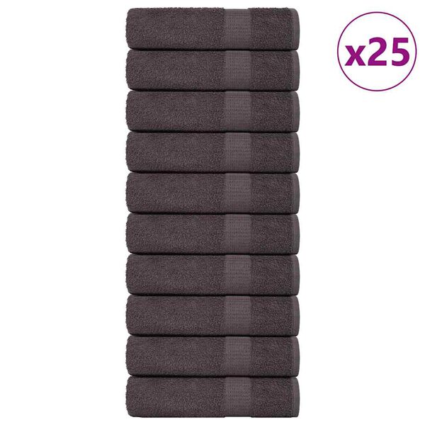 vidaXL Badet&uuml;cher FROGN 25 Stk. Anthrazit 100x150 cm 360 g/m&sup2;