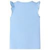 Kinder-T-Shirt mit R&uuml;schen&auml;rmeln Hellblau 116