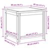 vidaXL Aufbewahrungsbox mit Speicher Natur 50 x 45 x 45 cm