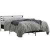vidaXL Bettgestell Schwarz 120x200 cm Holzwerkstoff und Metall