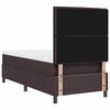 vidaXL Boxspringbett mit Matratze Dunkelbraun 90 x 200 cm Stoff