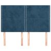 vidaXL Kopfteil Dunkelblau 144x5x118/128 cm Samt