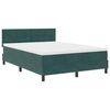 vidaXL Boxspringbett mit Matratze Dunkelgr&uuml;n 140 x 200 cm Samt