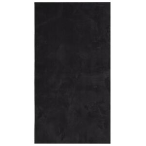 vidaXL Teppich HUARTE Kurzflor Weich und Waschbar Schwarz 80x150 cm