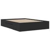 vidaXL Bettgestell Schwarz 120x190 cm Holzwerkstoff