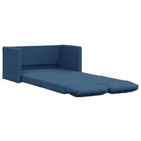 vidaXL Bodensofa mit Schlaffunktion Blau 112x174x55 cm Stoff
