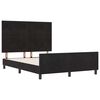 vidaXL Boxspringbett mit Kopfteil Schwarz 140 x 200 cm Samt