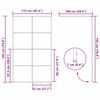 vidaXL Walk-in Duschwand Schwarz 115 x 195 cm Geh&auml;rtetes Glas