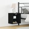 vidaXL Schwebendes Regal 2 pcs Schwarz 40 x 28,5 x 40 cm Holzwerkstoff