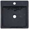 vidaXL Waschbecken Schwarz 40x40x12 cm Marmor