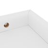 vidaXL Loggia Wandregale 2 Stk. Wei&szlig; 40x15x4 cm MDF