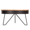 LABEL51 Couchtisch Saran 80x80x43 cm Holz/Schwarz