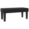 vidaXL Boxspringbett mit Matratze Schwarz 90x200 cm Kunstleder