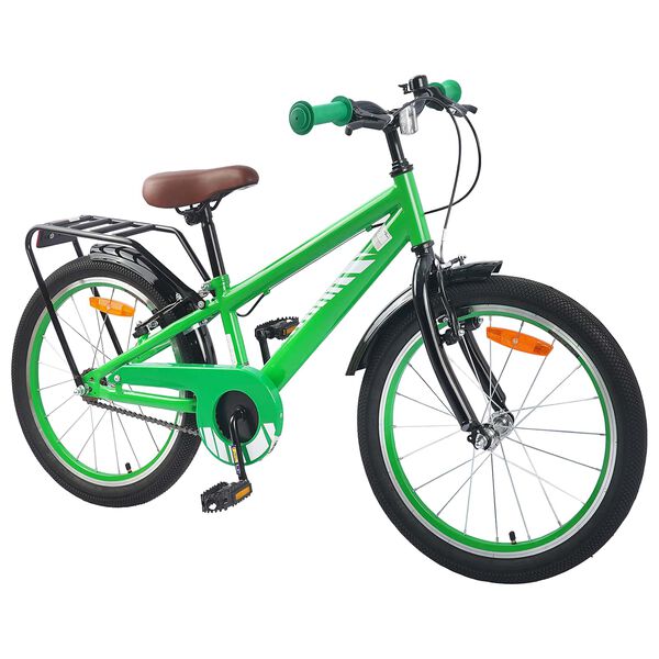 vidaXL Kinderfahrrad 20 Zoll f&uuml;r 6-11 Jahre alt Gr&uuml;n
