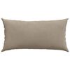 vidaXL Sofakissen 2 St&uuml;ck Taupe 80 x 40 cm Stoff
