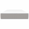 vidaXL Taschenfederkernmatratze Hellgrau 90x200x20 cm Stoff
