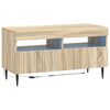 vidaXL LED-TV-Schrank Sonoma-Eiche Holzwerkstoff