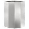 vidaXL Eckpflanzer Silber 30 x 30 x 50 cm Edelstahl