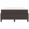 vidaXL Boxspringbett Dunkelbraun 120 x 200 cm Stoff