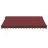 vidaXL Markise Manuell mit LED Weinrot 400x350 cm