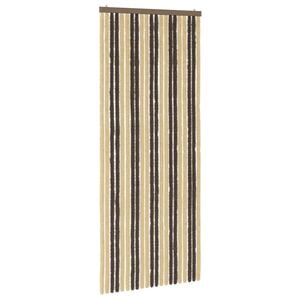 vidaXL Insektenschutzvorhang Chenille Dunkelbraun und Beige