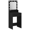vidaXL Schminktisch mit Regal Schwarz Eichen-Optik 50 x 41 x 135 cm