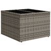 vidaXL Garten-Sofa-Set mit Kissen mit Speicher 8 pcs Grau Poly Rattan