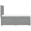 vidaXL Boxspringbett mit Matratze Hellgrau 90x190 cm Stoff