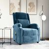 vidaXL Massagesessel Blau Samt