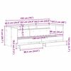 vidaXL Tagesbett mit Kopfteil Artisan-Eiche 90 x 190 cm Holzwerkstoff