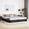 vidaXL Aufbewahrungsbett mit Matratze Schwarz 200 x 200 cm Kunstleder