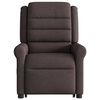 vidaXL Relaxsessel mit Aufstehhilfe Dunkelbraun Stoff