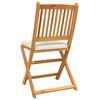 vidaXL Klappstuhl 4 pcs Wei&szlig; 49 x 57,5 x 92 cm Massivholz Akazie