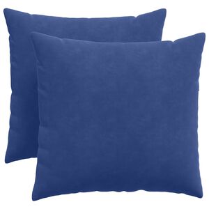 vidaXL Sofakissen 2 St&uuml;ck Polizeiblau 50 x 50 cm Cordstoff