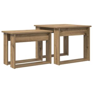 vidaXL Kaffeetisch Set 2 stk. Artisan-Eiche 50 x 52 x 42 cm