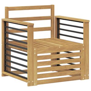 vidaXL Outdoor-Sofagarnitur Massivholz Akazie Wei&szlig;