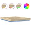vidaXL Bettgestell mit LED Sonoma-Eiche 160x200 cm Holzwerkstoff