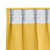 vidaXL Verdunkelungs-Vorh&auml;nge mit Ringen 2 pcs Senfgelb 260 x 140 cm