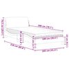 vidaXL Bett mit Matratze "Dover" Dunkelgr&uuml;n 100x200 cm Samt
