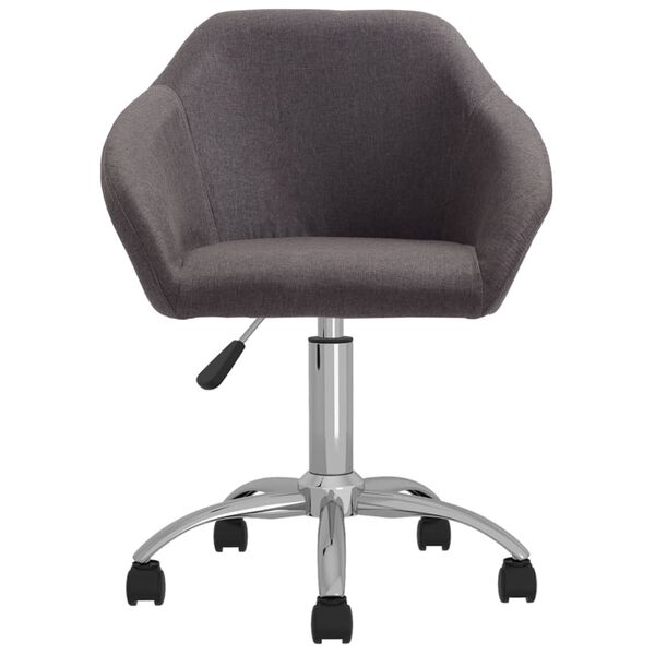 vidaXL Esszimmerst&uuml;hle 6 Stk. Drehbar Taupe Stoff